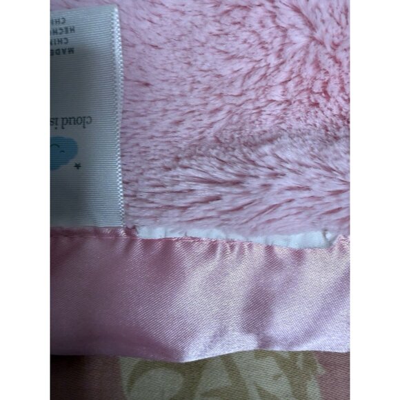 Cloud Island Pink White Polka Dot Bunny Satin Lg  Baby Security Blanket Gift HTF - Picture 5 of 14